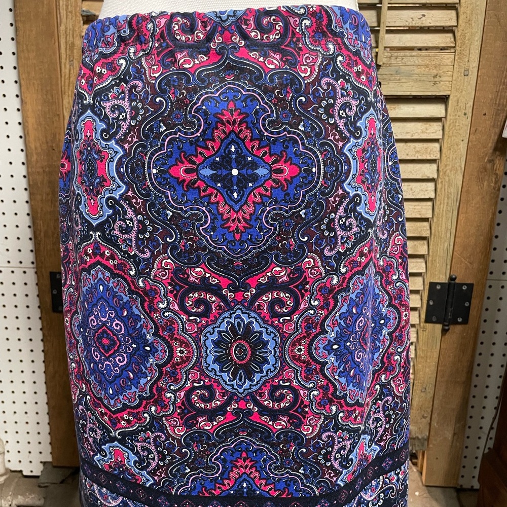Talbots paisley style skirt